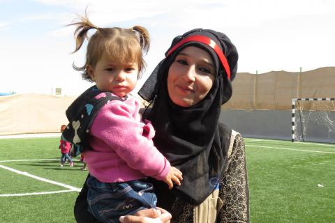 Liderazgo femenino en el campamento de refugiados de Azraq