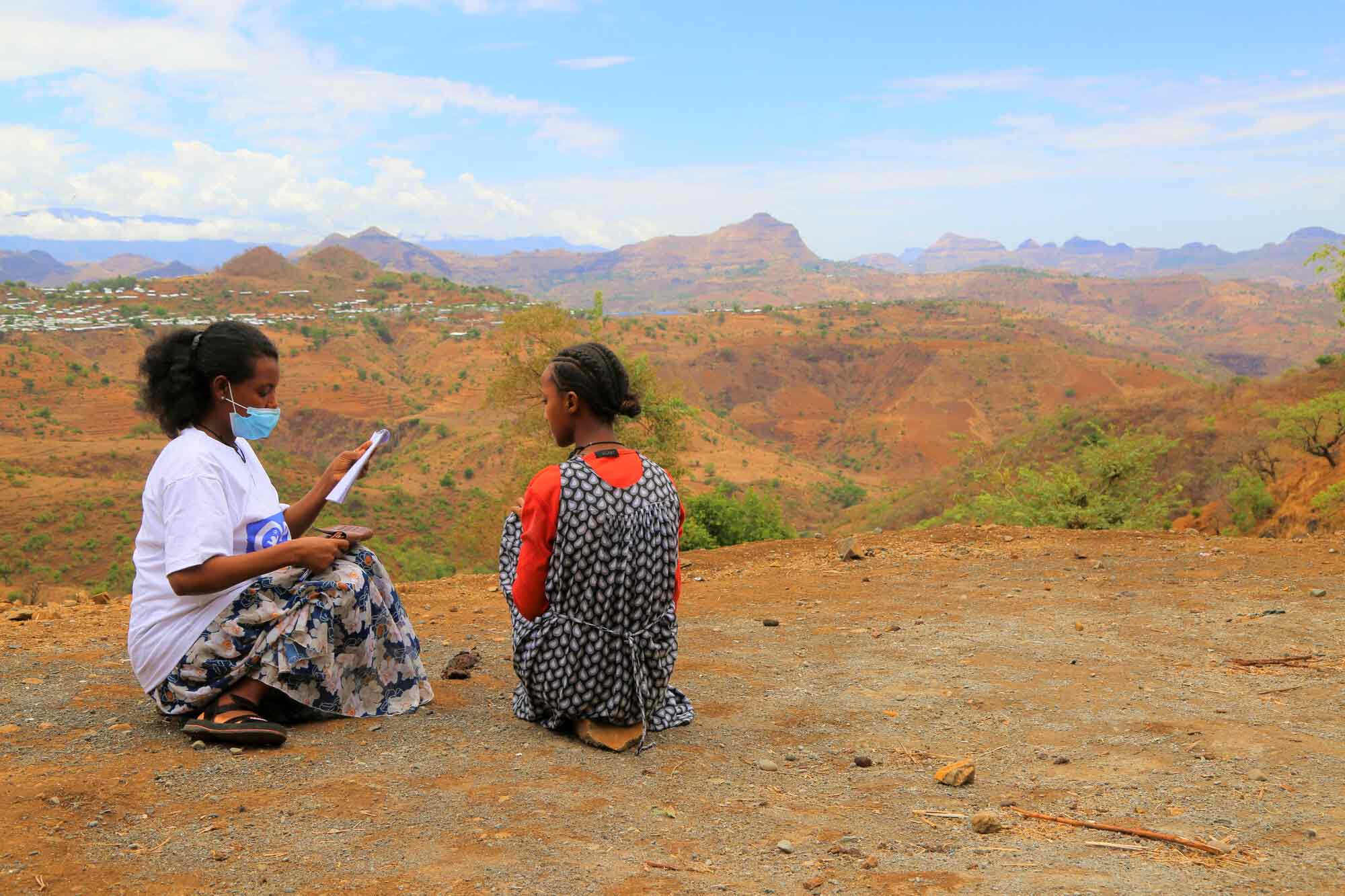 Tigray: apoyando a los niños y niñas solos  en los campamentos de desplazados