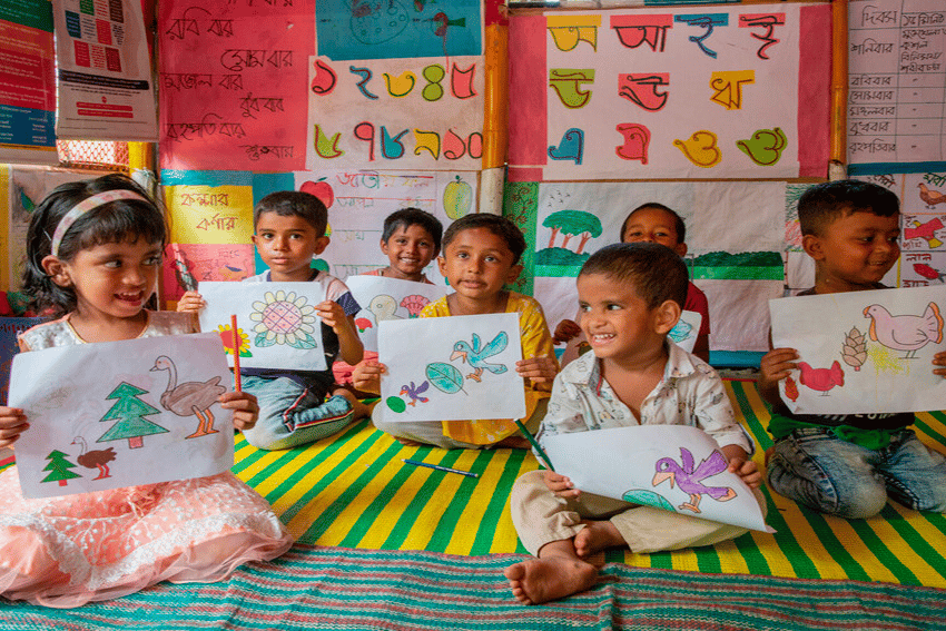 La educación infantil: una garantía de futuro para los niños y niñas en el Cox’s Bazar