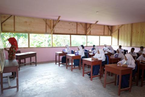 El terremoto destruyó nuestra escuela, pero no nuestro espíritu