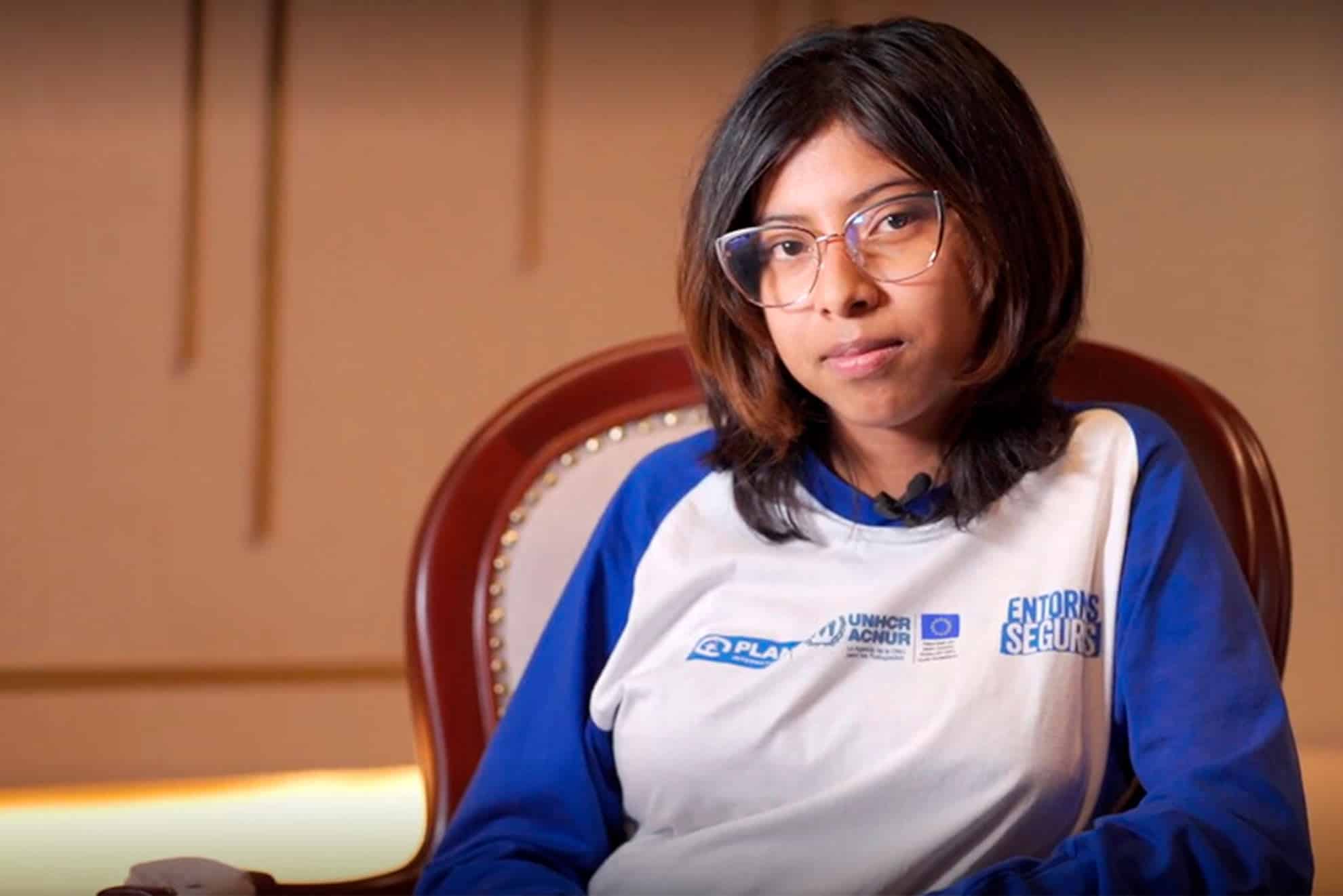 Adriana, la niña refugiada venezolana que lucha contra la discriminación